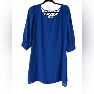 18 Big Strike USA Blue Short Sleeve Dress
